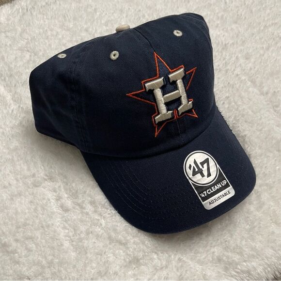 Houston Astros Hat Cap 47 Franchise Fitted Mens Navy Blue - Picture 1 of 4